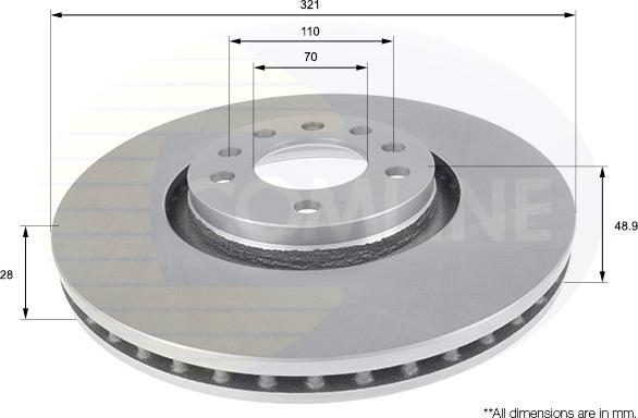 Comline ADC1157V - Disque de frein cwaw.fr