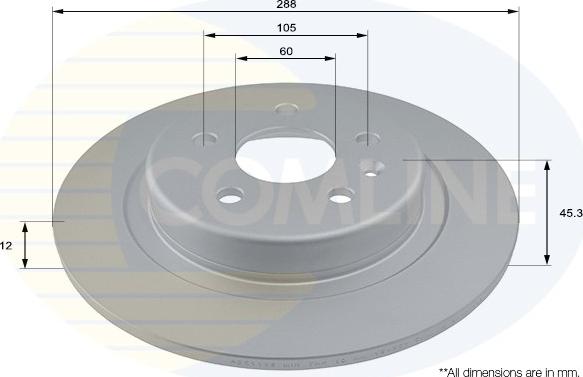 Comline ADC1165 - Disque de frein cwaw.fr