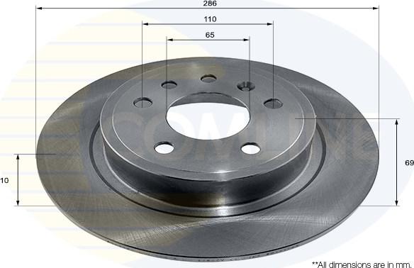 Comline ADC1160 - Disque de frein cwaw.fr