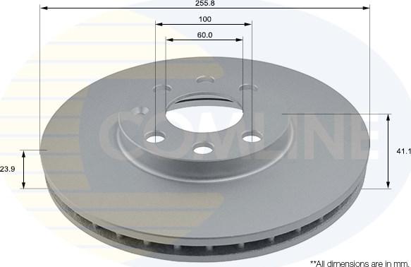 Comline ADC1105V - Disque de frein cwaw.fr