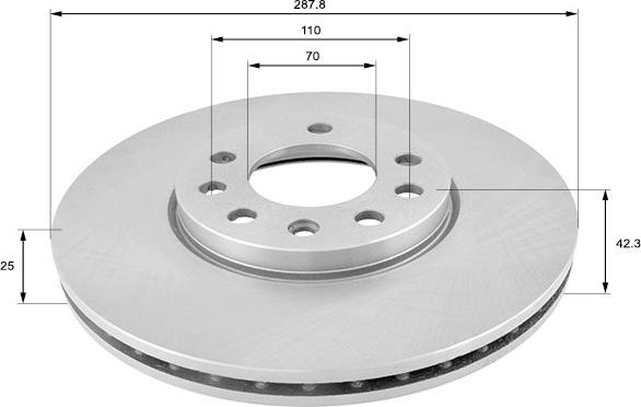 Comline ADC1107V - Disque de frein cwaw.fr