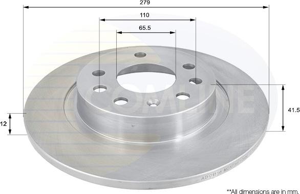 Comline ADC1116 - Disque de frein cwaw.fr