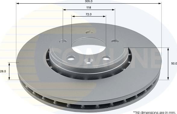 Comline ADC1110V - Disque de frein cwaw.fr