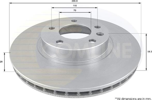 Comline ADC1118V - Disque de frein cwaw.fr