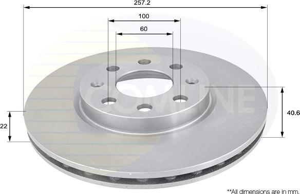 Comline ADC1138V - Disque de frein cwaw.fr