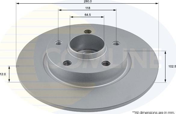 Comline ADC1137 - Disque de frein cwaw.fr