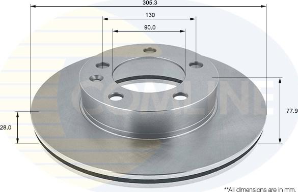 Comline ADC1125V - Disque de frein cwaw.fr