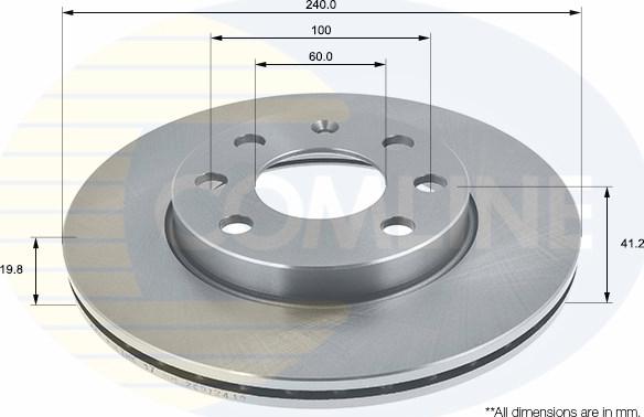 Comline ADC1123V - Disque de frein cwaw.fr