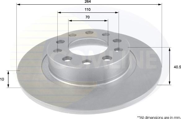 Comline ADC1846 - Disque de frein cwaw.fr