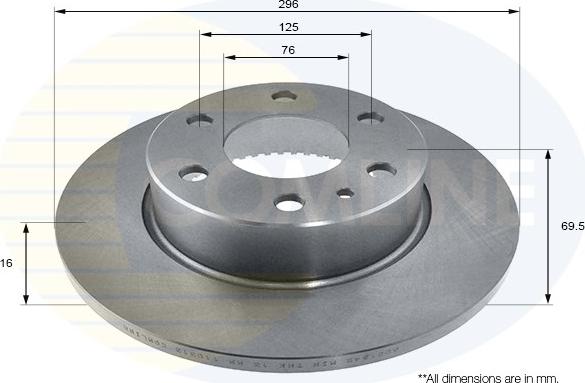 Comline ADC1842 - Disque de frein cwaw.fr