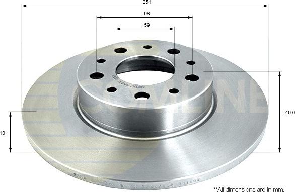 Comline ADC1847 - Disque de frein cwaw.fr