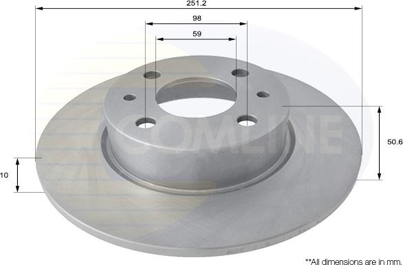 Comline ADC1809 - Disque de frein cwaw.fr