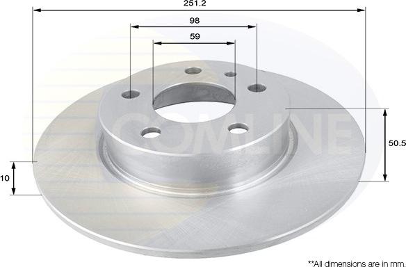 Comline ADC1806 - Disque de frein cwaw.fr