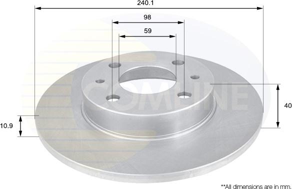 Comline ADC1801 - Disque de frein cwaw.fr