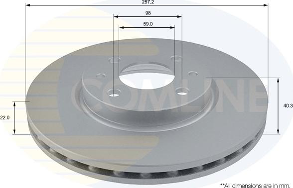 Comline ADC1808V - Disque de frein cwaw.fr