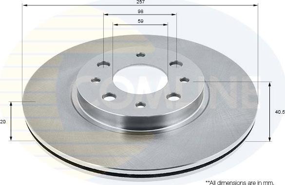 Comline ADC1803V - Disque de frein cwaw.fr