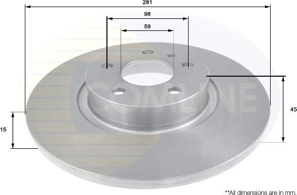 Comline ADC1807 - Disque de frein cwaw.fr