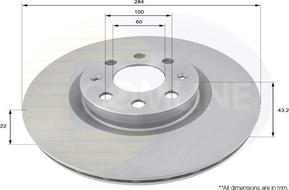 Comline ADC1819V - Disque de frein cwaw.fr