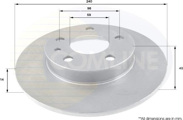 Comline ADC1813 - Disque de frein cwaw.fr