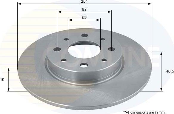 Comline ADC1835 - Disque de frein cwaw.fr