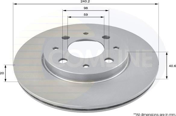 Comline ADC1821V - Disque de frein cwaw.fr