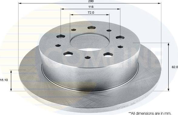 Comline ADC1822 - Disque de frein cwaw.fr