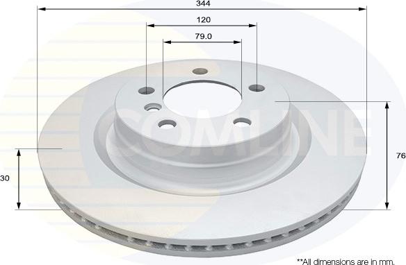 Comline ADC1340V - Disque de frein cwaw.fr