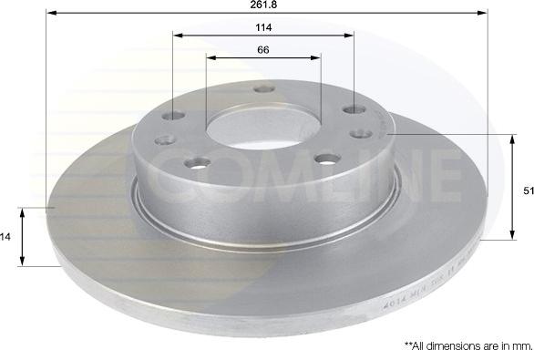 Comline ADC1308 - Disque de frein cwaw.fr