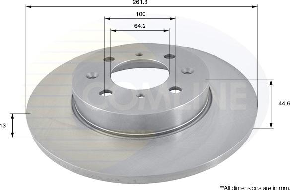 Comline ADC1302 - Disque de frein cwaw.fr