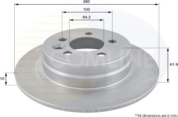 Comline ADC1319 - Disque de frein cwaw.fr