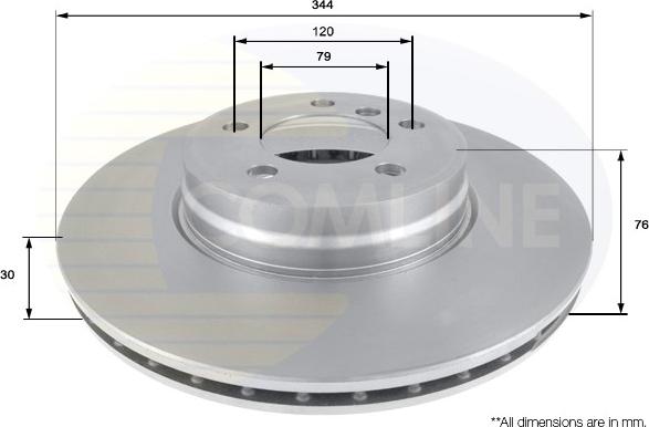 Comline ADC1322V - Disque de frein cwaw.fr