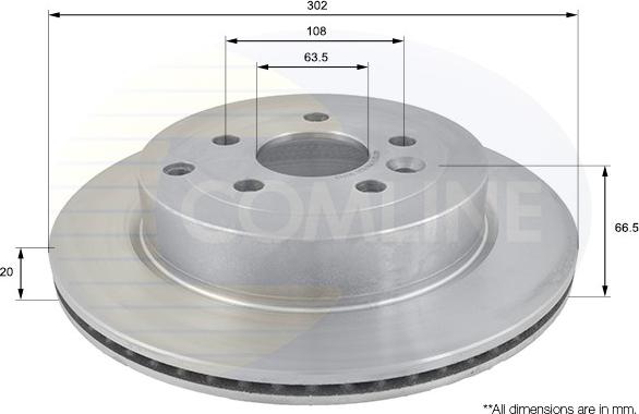 Comline ADC1327V - Disque de frein cwaw.fr