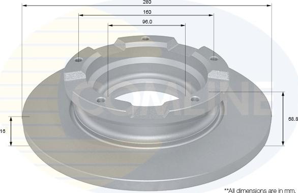 Comline ADC1241 - Disque de frein cwaw.fr