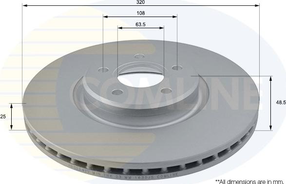 Comline ADC1242V - Disque de frein cwaw.fr