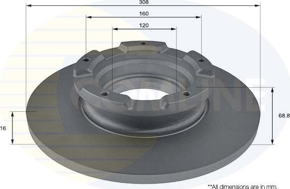 Comline ADC1264 - Disque de frein cwaw.fr