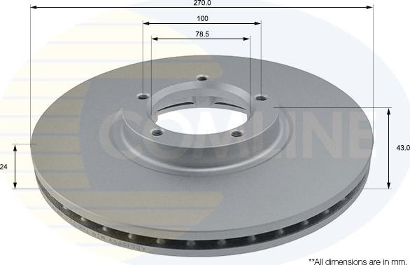 Comline ADC1205V - Disque de frein cwaw.fr