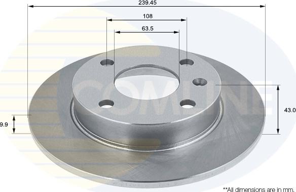 Comline ADC1203 - Disque de frein cwaw.fr