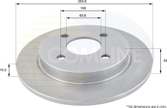 Comline ADC1207 - Disque de frein cwaw.fr