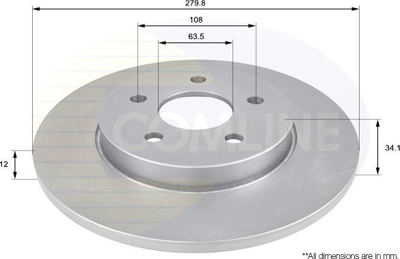 Comline ADC1219 - Disque de frein cwaw.fr