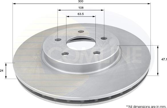 Comline ADC1215V - Disque de frein cwaw.fr