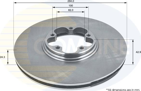 Comline ADC1213V - Disque de frein cwaw.fr