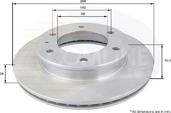 Comline ADC1239V - Disque de frein cwaw.fr