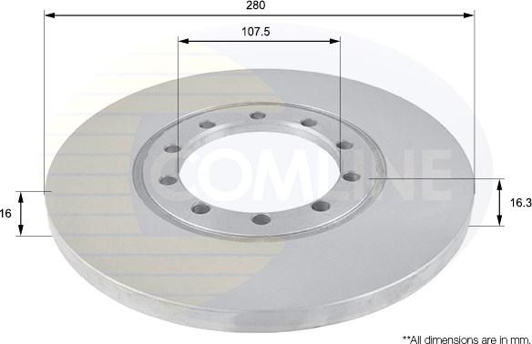 Comline ADC1233 - Disque de frein cwaw.fr