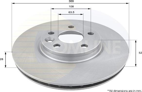 Comline ADC1237V - Disque de frein cwaw.fr