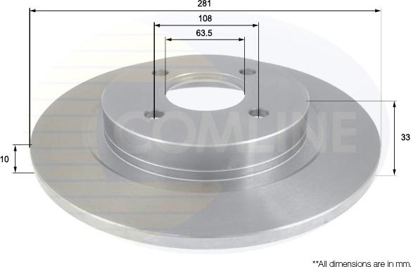 Comline ADC1224 - Disque de frein cwaw.fr