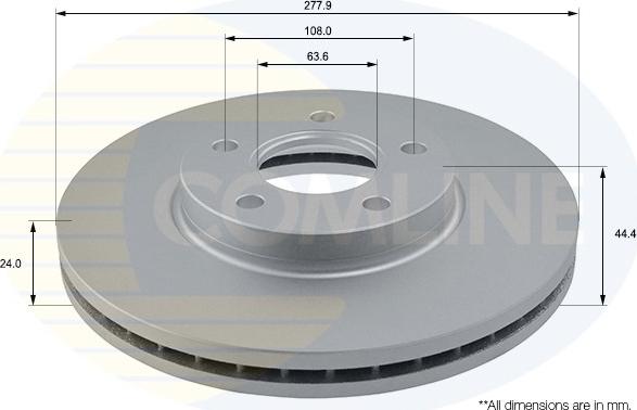 Comline ADC1221V - Disque de frein cwaw.fr