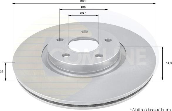 Comline ADC1227V - Disque de frein cwaw.fr