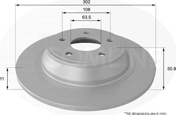 Comline ADC1274 - Disque de frein cwaw.fr