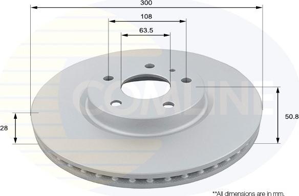 Comline ADC1272V - Disque de frein cwaw.fr