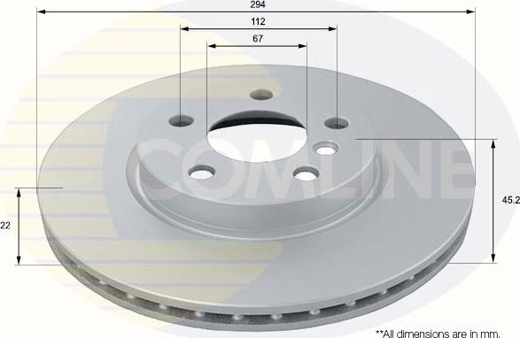 Comline ADC1792V - Disque de frein cwaw.fr